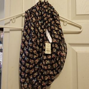 NWT Talbots fox infinity scarf